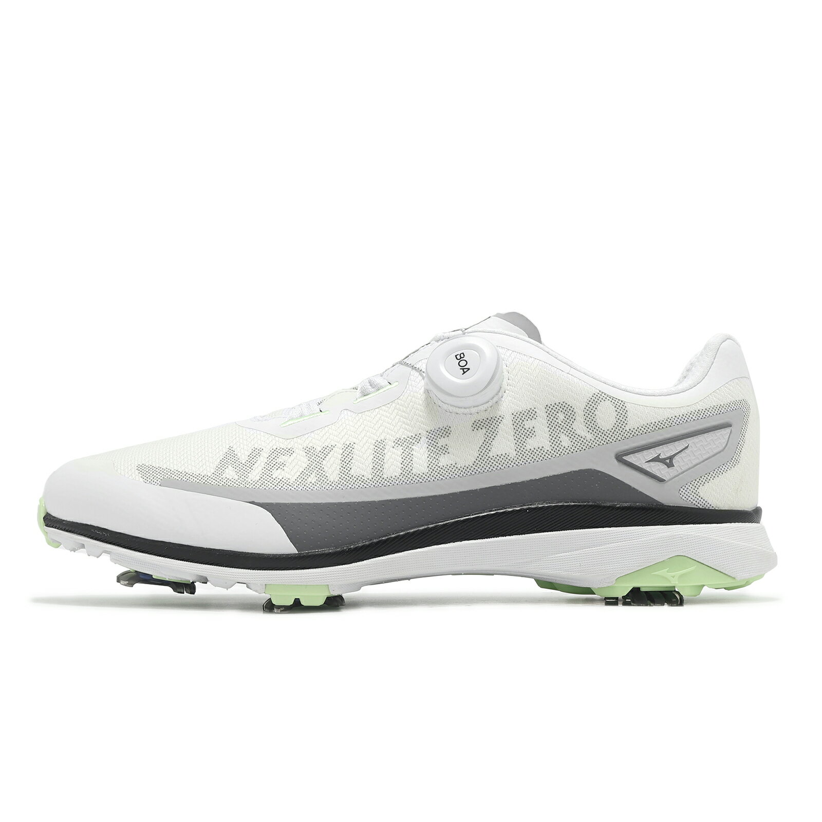 Mizuno 高爾夫球鞋 Nexlite Zero IG Boa 3E 男鞋 寬楦 白灰 旋鈕 輕量 美津濃 51GM2380-35