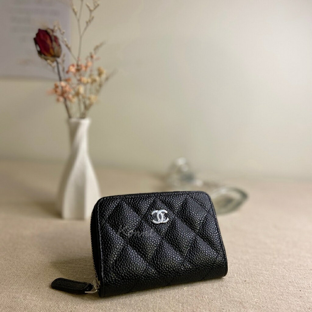 CHANEL ㄇ字拉鍊零錢包