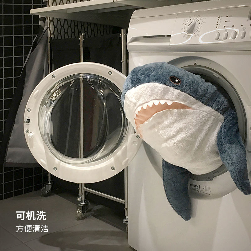 宜家IKEA鯊魚布羅艾毛絨玩具玩偶抱枕靠墊可愛布偶公仔大白鯊禮物