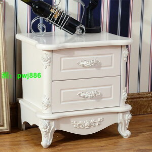 歐式床頭柜白色簡約現代韓式臥室木質床頭柜烤漆特價包郵儲物收納