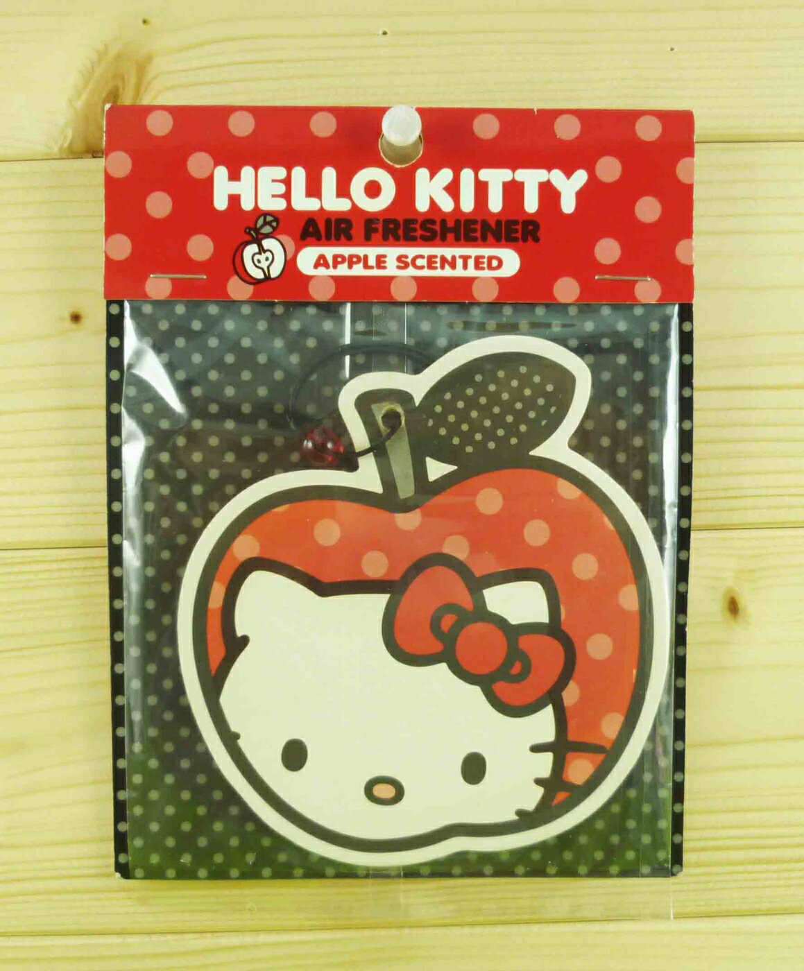 【震撼精品百貨】Hello Kitty 凱蒂貓 造型芳香片-蘋果造型-蘋果味【共1款】 震撼日式精品百貨