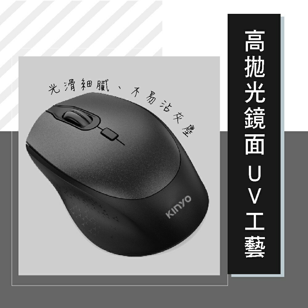 【KINYO】2.4GHz無線滑鼠 (GKM-915B) 2