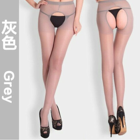 開襠絲襪 不用穿脫 情趣絲襪 純色薄款 誘惑 性感絲襪 連褲 S~2XL適穿 櫻桃嚴選 1