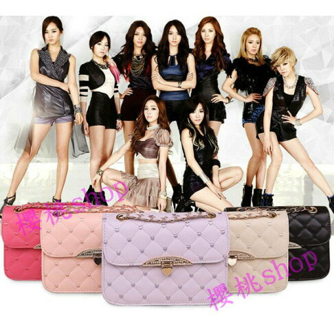 櫻桃嚴選 六色 現貨 時尚經典 菱格包 單肩包 側背包 水餃包 鍊條單肩包 1