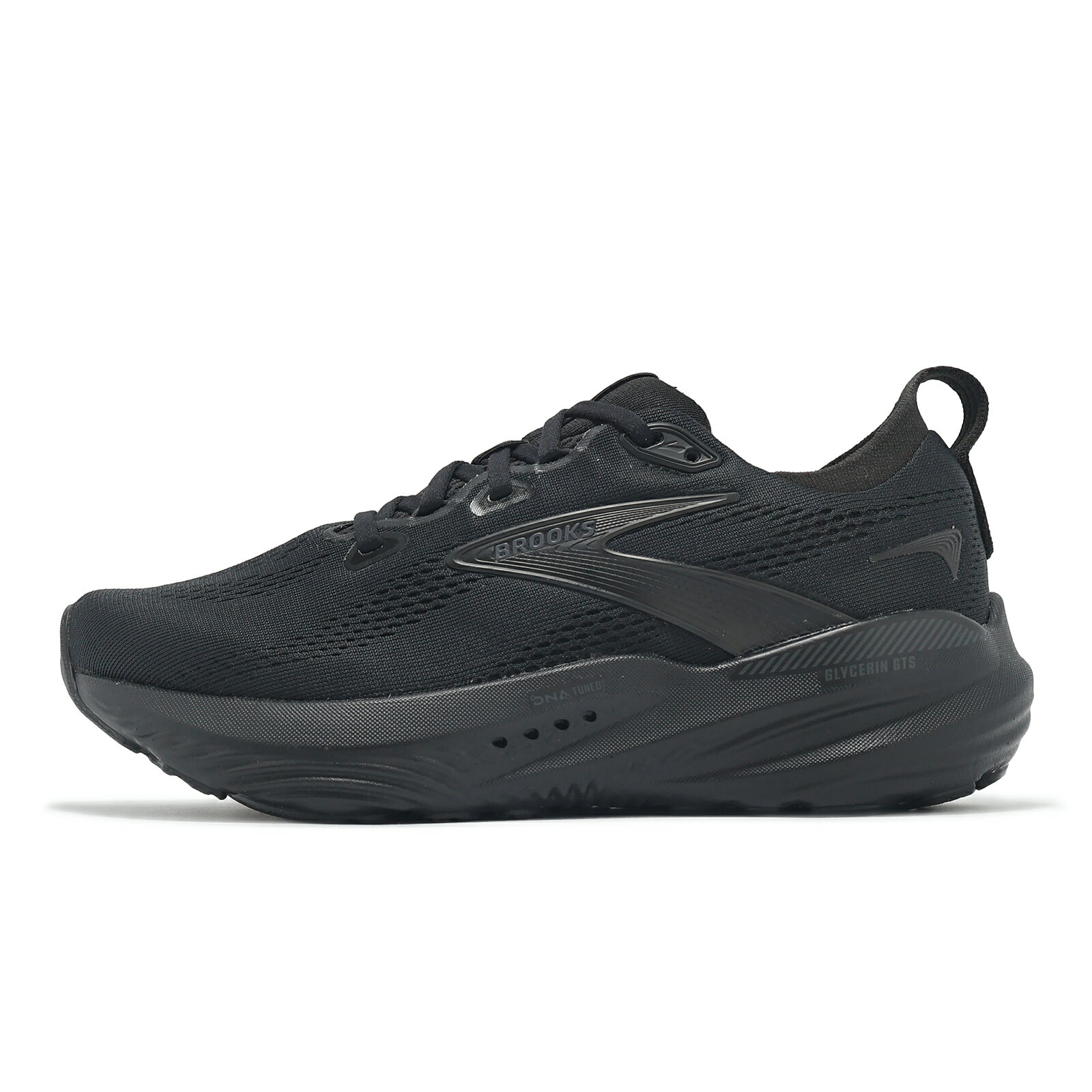Brooks 慢跑鞋 Glycerin GTS 22 D 寬楦 女鞋 黑 甘油GTS系列22代 氮氣中底 1204351D020