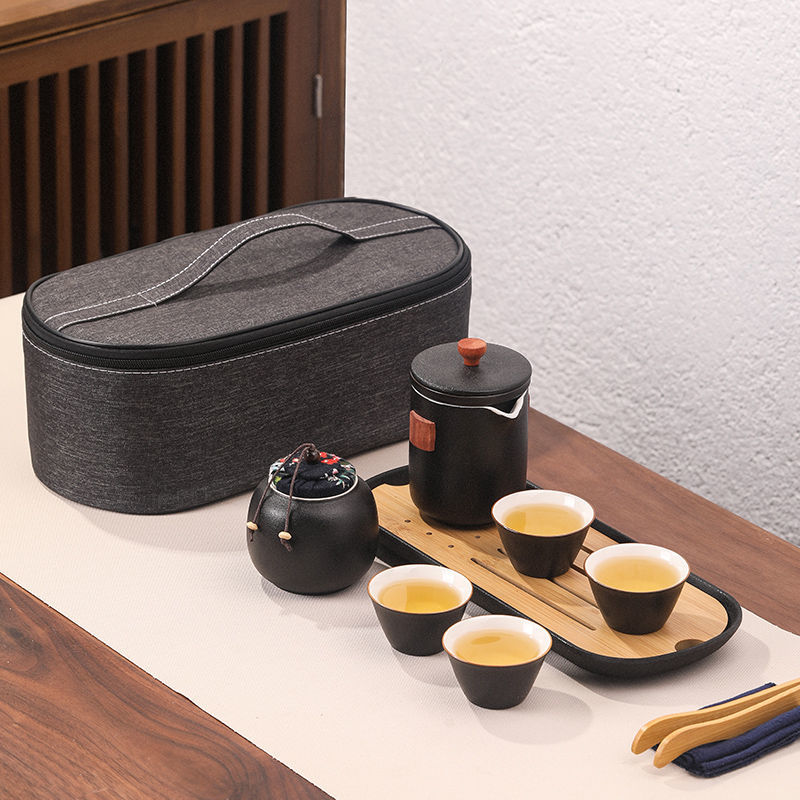 旅行功夫茶具小套裝家用快客杯隨身泡茶壺陶瓷戶外旅游簡易便攜式