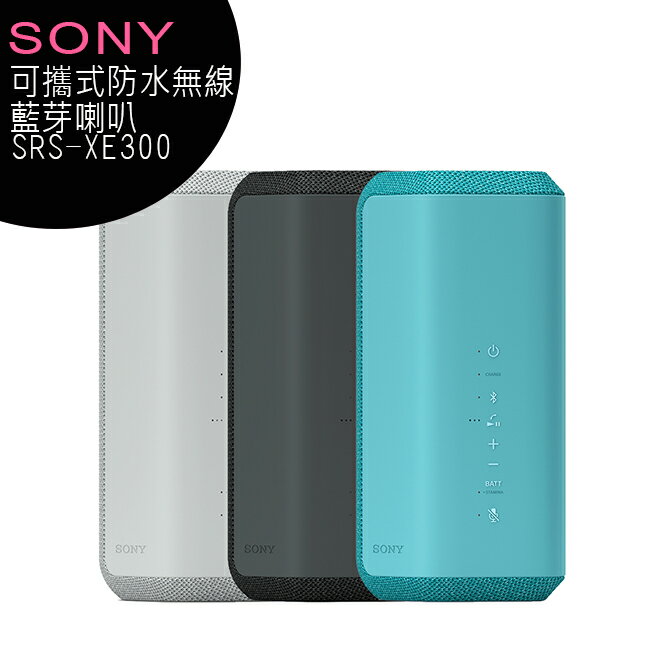 SONY SRS-XE300 可攜式防水無線藍芽喇叭【限定樂天APP下單】【APP下單最高22%回饋】