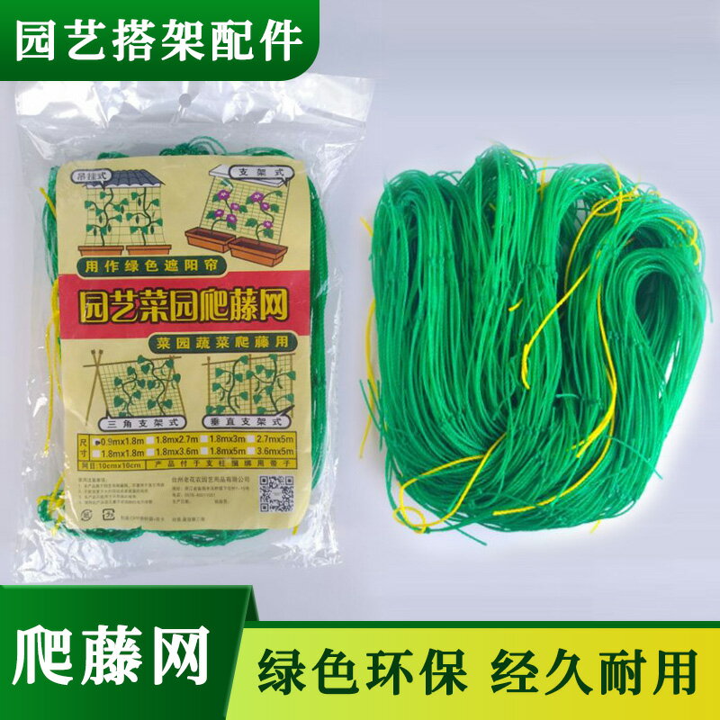 爬藤網種菜瓜棚網植物攀爬網黃瓜豆角絲瓜葡萄架百香果專用種植網