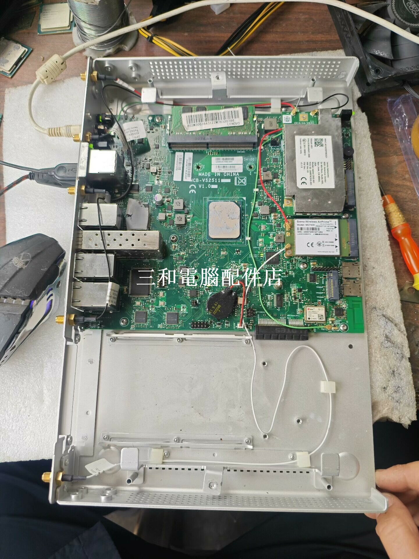 英特爾C3708 工控機 軟路由 NAS 雙WiFi 支持顯示卡轉接 DIY散熱器
