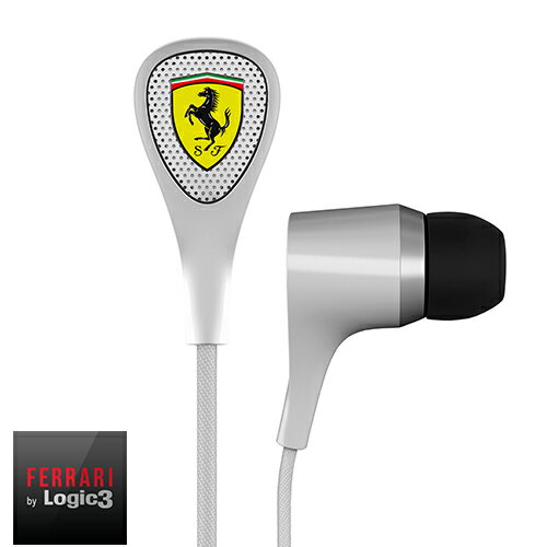 法拉利 Ferrari by Logic3 (白色) S100 入耳式耳機
