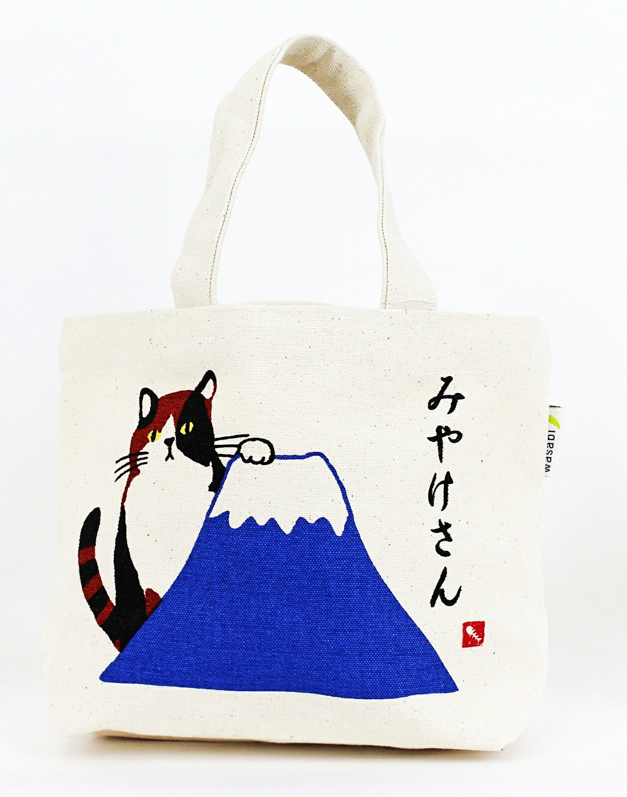 <br/><br/>  日本WASABI帆布手提包 (三毛貓 & 富士山)<br/><br/>