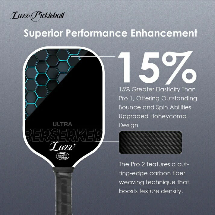 Luzz 專業匹克球拍 Pro2 (專業進階拍) 輕量好握 雙認証 5