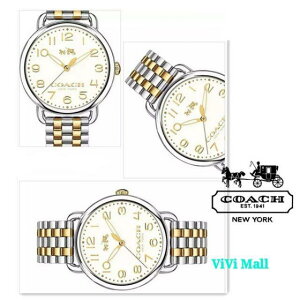 『Marc Jacobs旗艦店』COACH美國代購14502263時尚經典雙色簡約數字鋼帶女錶