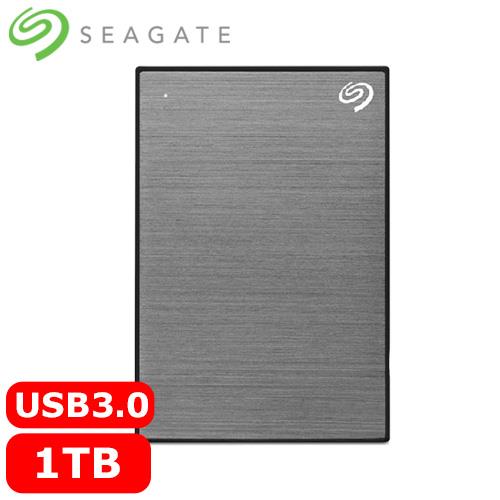 Seagate希捷 One Touch 1TB 2.5吋行動硬碟 太空灰 (STKY1000404)原價2290(省372)