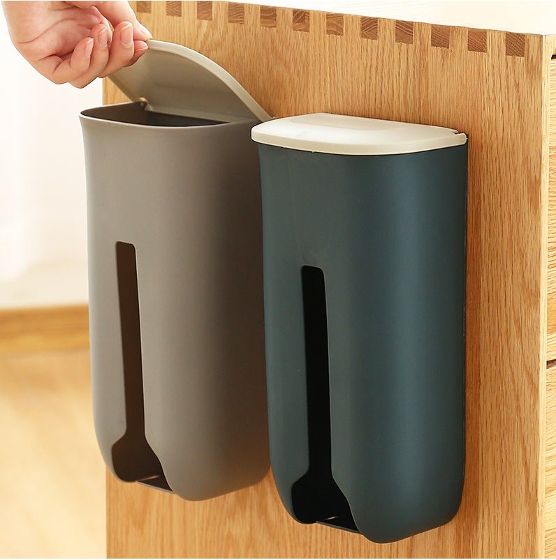 垃圾袋收納盒神器裝放塑料袋收集器壁掛廚房方便袋子抽取式免打孔