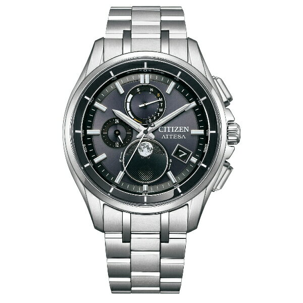 CITIZEN 星辰 GENT'S 系列 BY1001-66E 月相電波對時鈦金屬光動能腕錶 / 銀41.5mm｜樂天全館特惠中★指定刷卡回饋10%