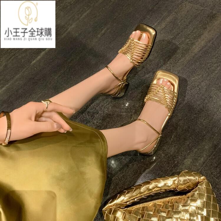 【公司現貨速發】免運 開發票 小短靴 堆堆靴 真皮女鞋 羊皮鞋 小皮鞋 樂福鞋法式復古兩穿涼鞋夏牛皮墊腳舒適透氣手工編織涼鞋 保密 定製