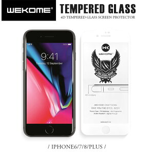 【超取免運】WK金剛4D鋼化玻璃膜 蘋果 iPhone6/7/8plus 全屏滿版手機貼膜 9H硬度 二次強化 耐磨防刮 螢幕保護貼