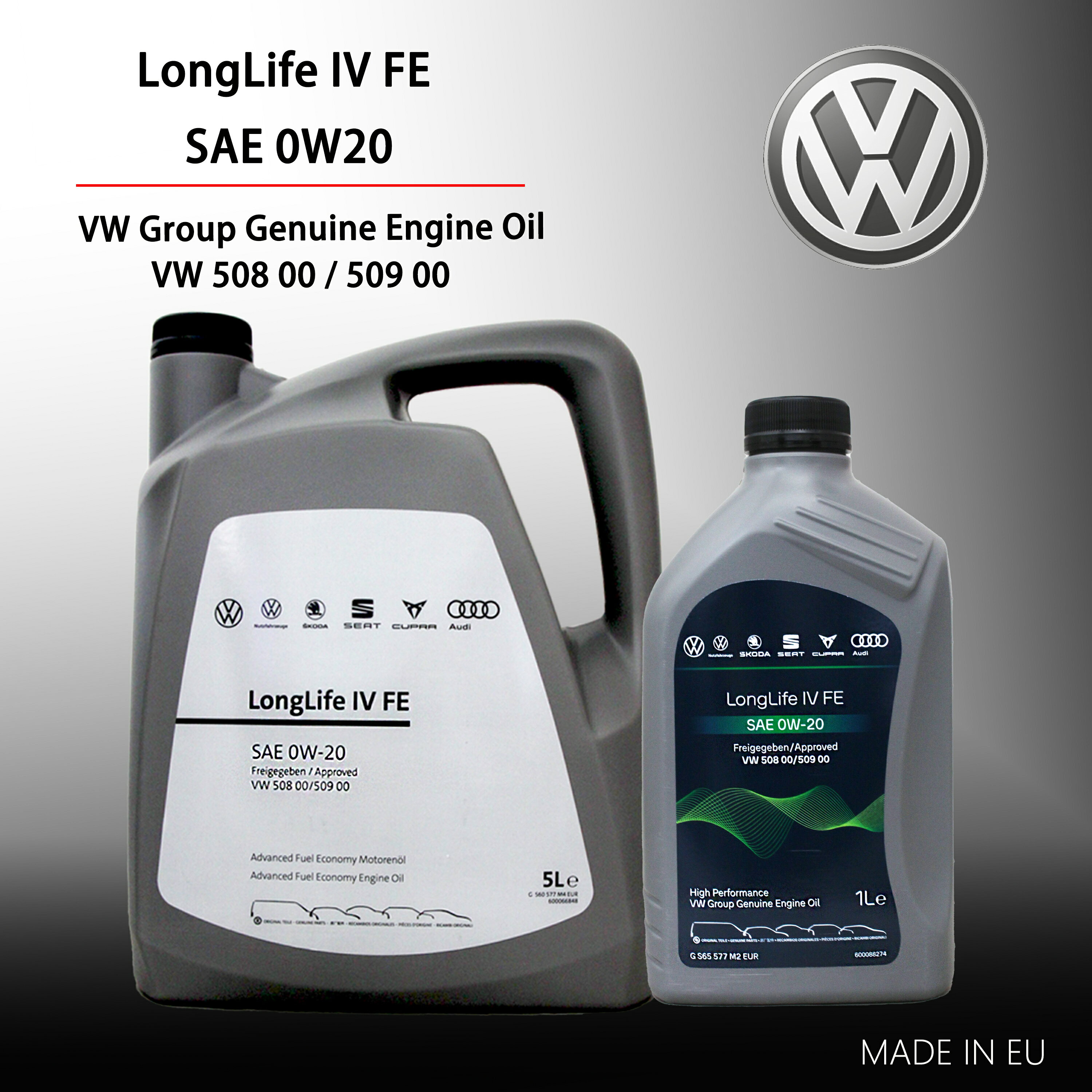 VW 0W20 VOLKSWAGEN IV FE 原廠機油 福斯 1L／5L 省油