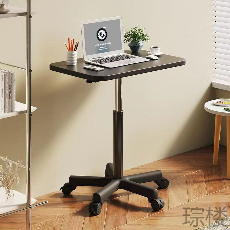 CL新款可移動升降桌子站立式工作臺沙發床邊桌移動電腦桌寫字臺書