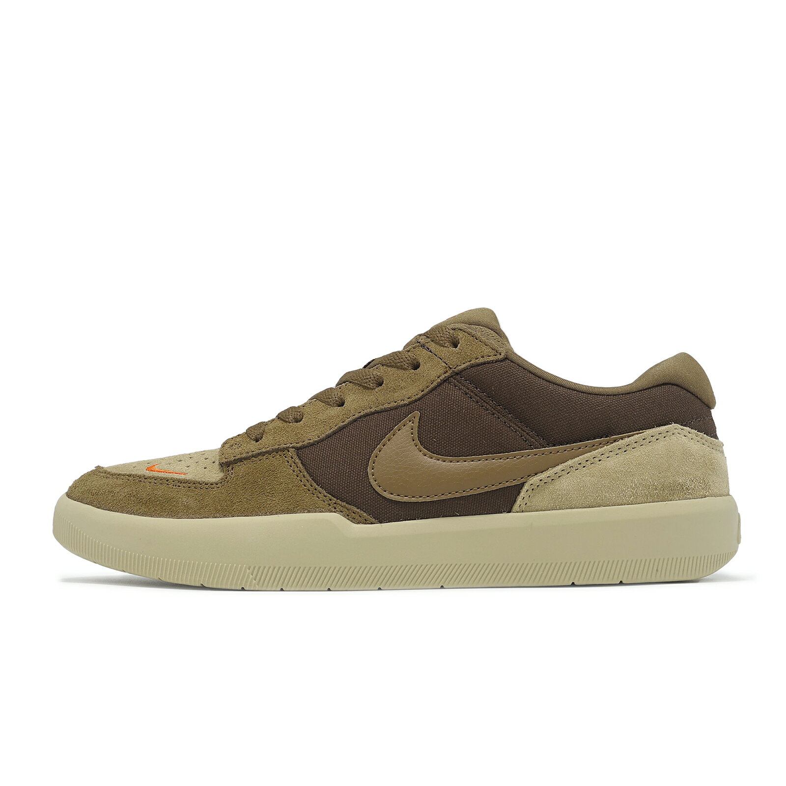 Nike 滑板鞋 SB Force 58 男鞋 棕 麂皮 耐磨 休閒鞋