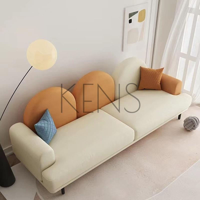 【KENS】沙發 沙發椅 北歐輕奢現代簡約公寓布沙發意式小戶型客廳網紅創意云朵沙發