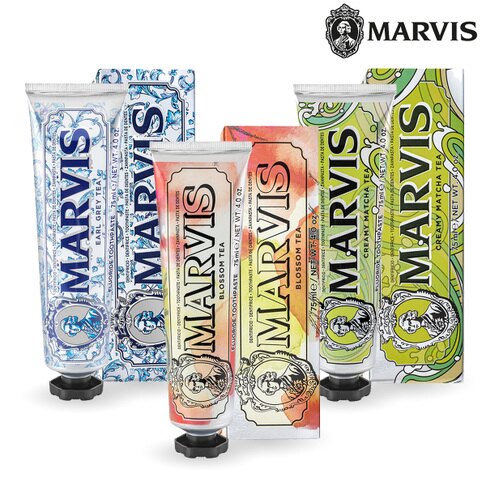 MARVIS 新品下午茶系列牙膏 75ml 抹茶奶蓋/花間茶會 牙膏界的愛馬仕｜夏日美妝↘限時下殺