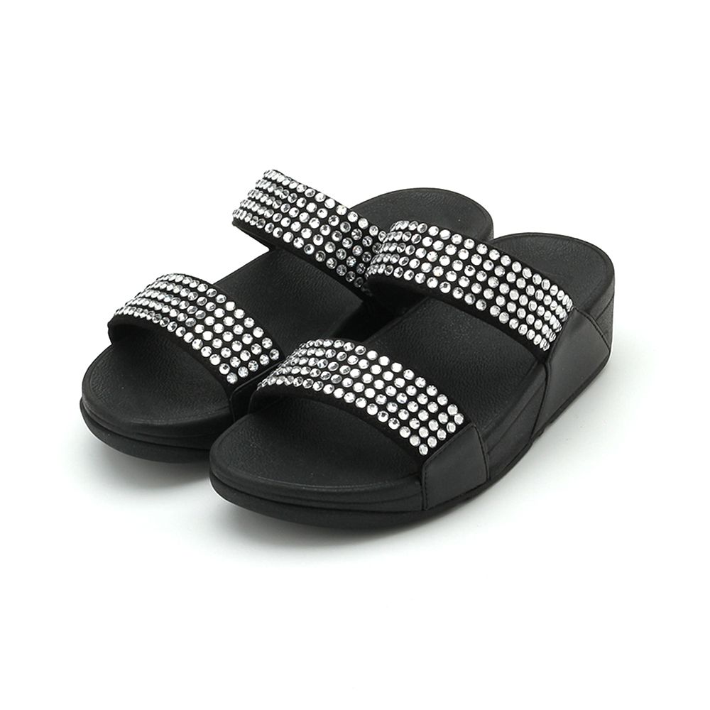 FITFLOP LULU MAXI 水鑽拖鞋 黑 6212-16131 女鞋 治裝激推 美的三次方