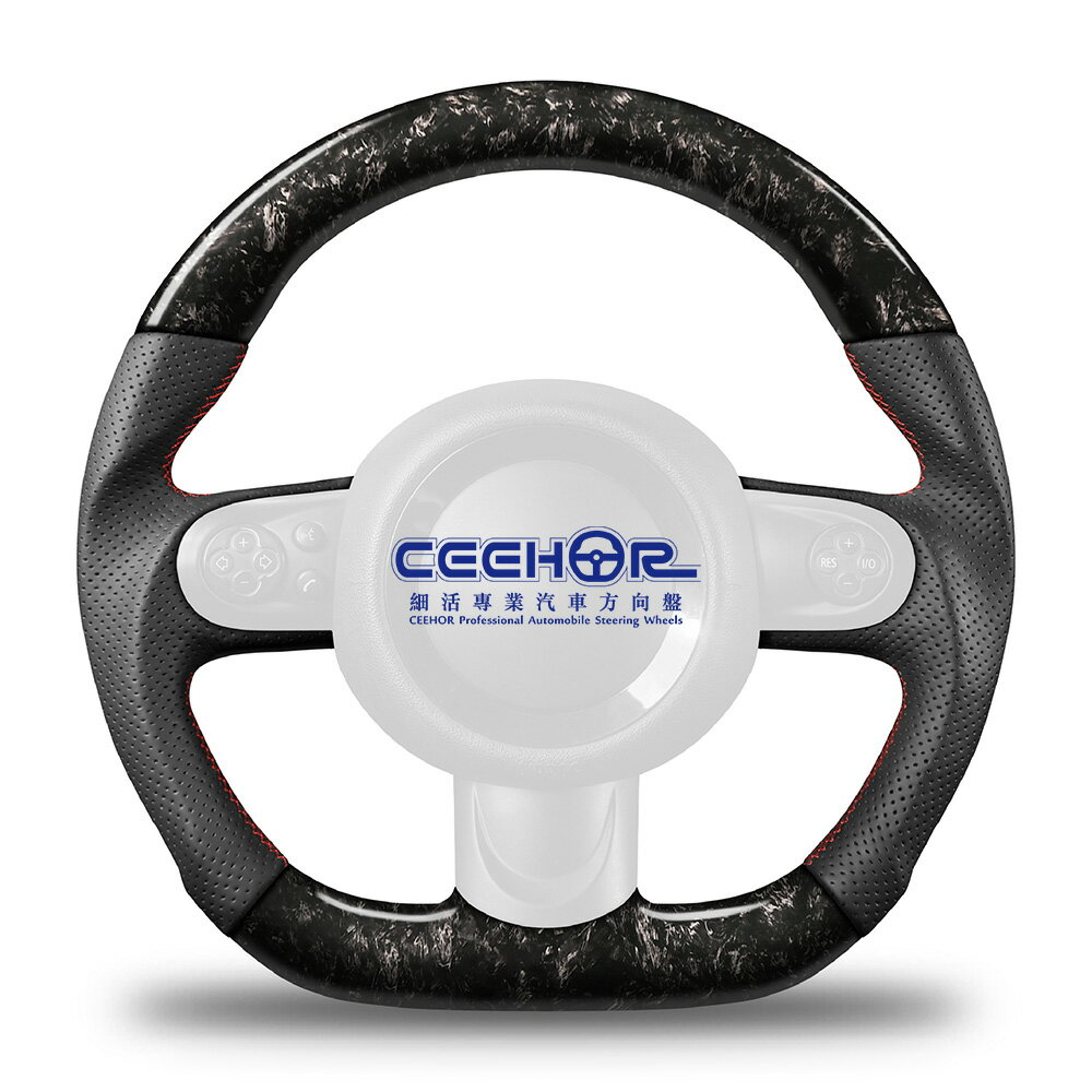 [細活方向盤] 鍛造碳纖維款 R56 R57 R58 R59 R60 R61 MINI 迷你 變形蟲方向盤