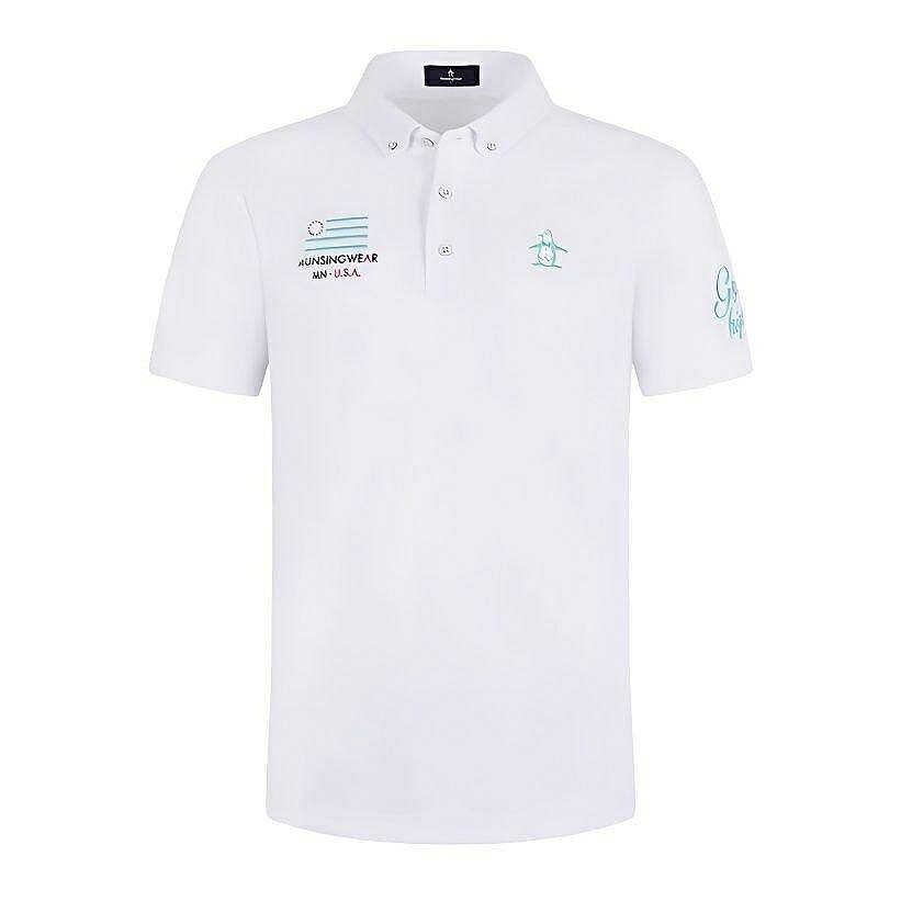 MUNSINGWEAR/萬星威高爾夫男裝短袖T恤夏季時尚休閒運動Polo衫潮