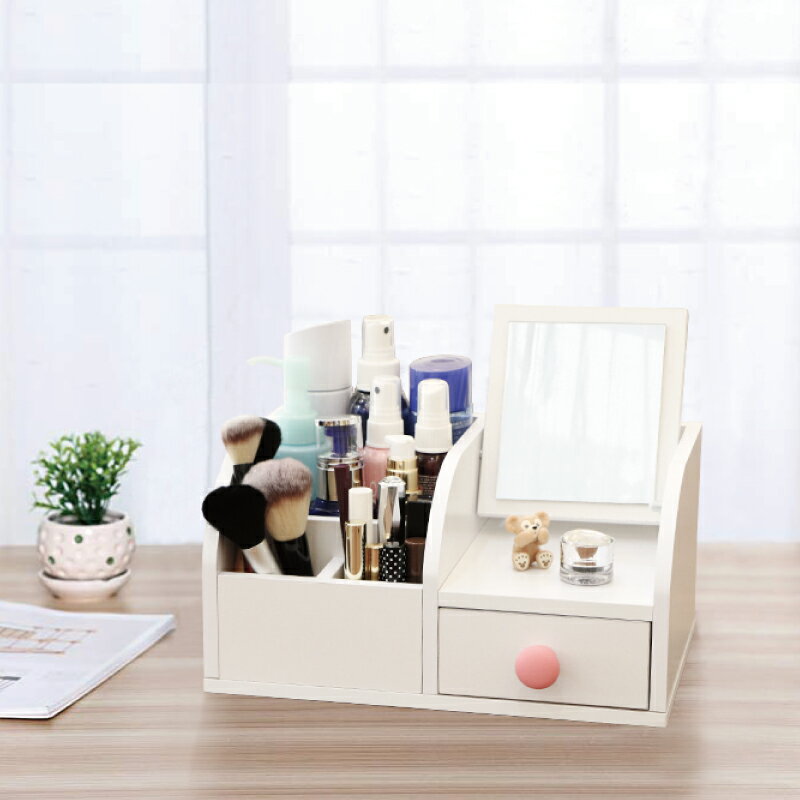 收納盒 化妝盒 置物盒 馬卡龍桌上型多功能收納盒 天空樹生活館 1