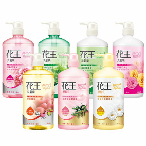 花王 洗髮精/潤髮乳750ml(清新沁涼/溫和柔潤/清新順滑/兒童專用/深層柔潤)【愛買】 1