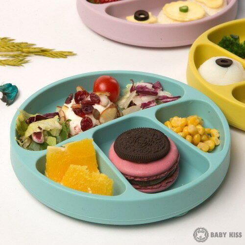 韓國製AGAFURA鉑金矽膠分格餐盤(含矽膠蓋) 3