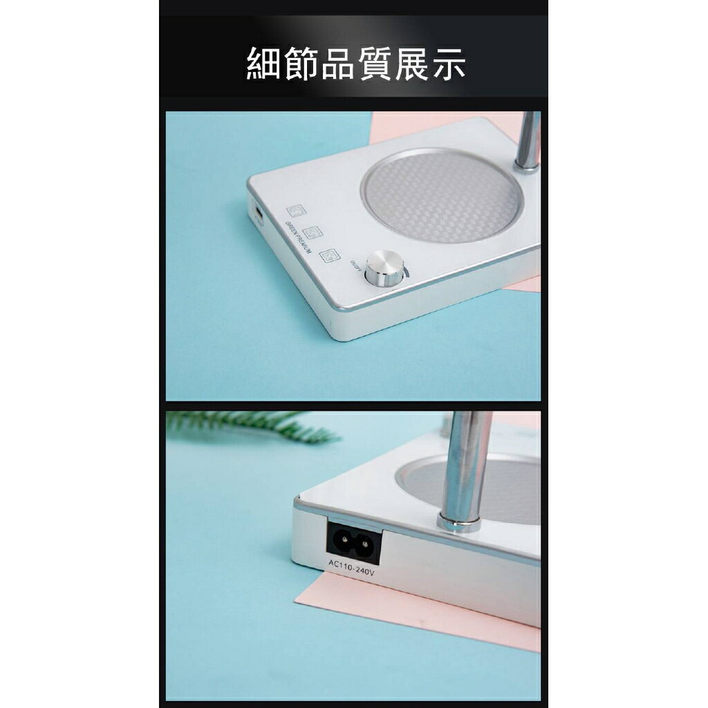 定時融蠟燈手工水晶玻璃罩可調高度香氛蠟燭燈香薰蠟燭燈居家芳香檯燈暖蠟燈融燭燈USB充電創意小夜燈|