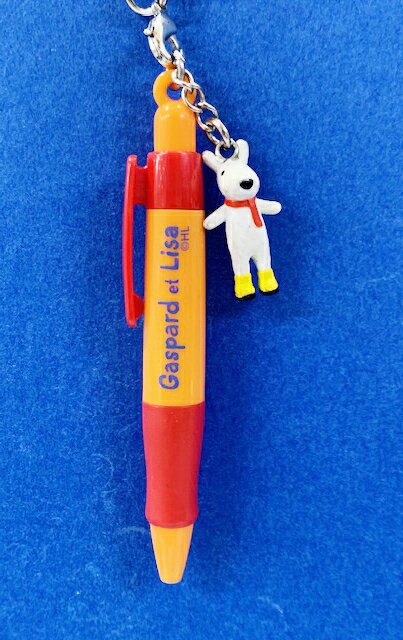 【震撼精品百貨】Gaspard et Lisa 麗莎和卡斯柏 吊飾附園子筆-紅橘#27653 震撼日式精品百貨