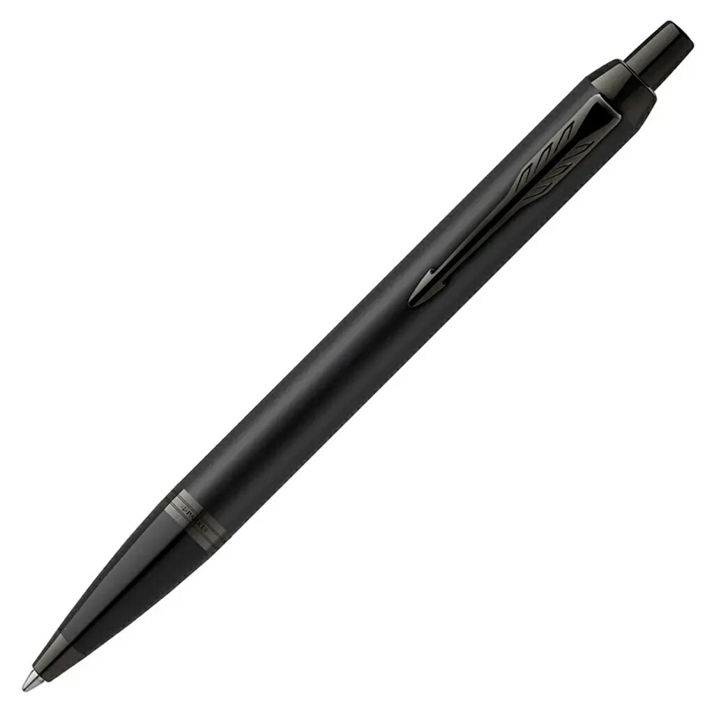 PARKER 派克 新IM 經典系列 理性黑原子筆++磁性名片盒禮盒組P 1