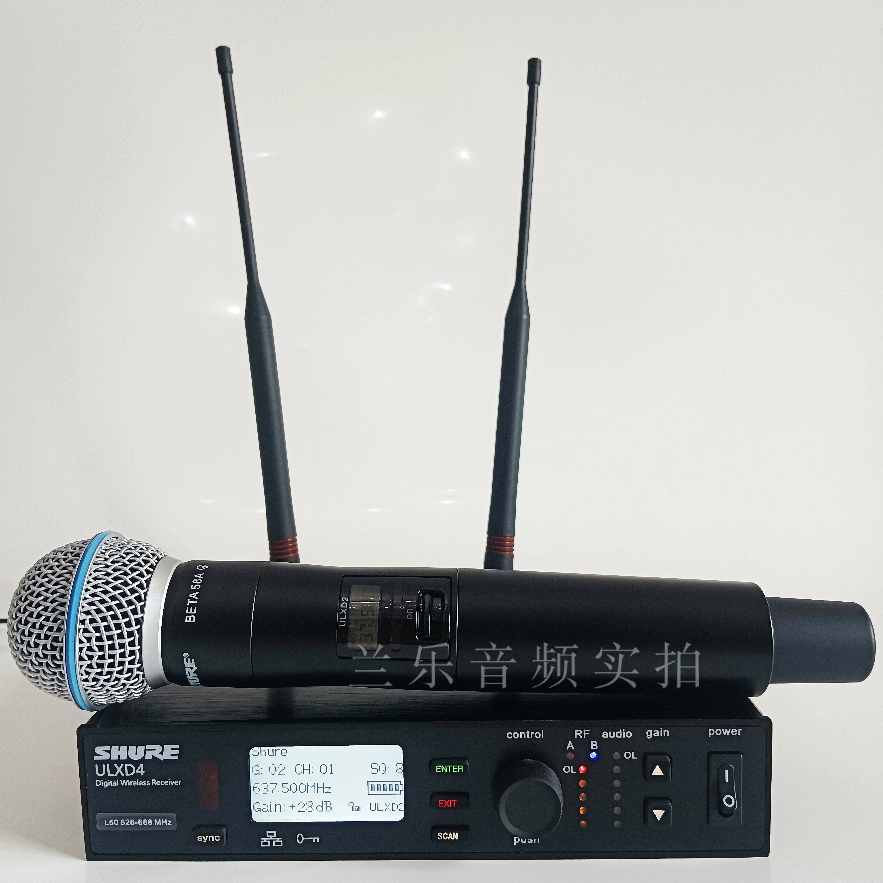 Shure/舒爾 ULXD24/BETA58A數字話筒專業舞臺演出直播麥克風