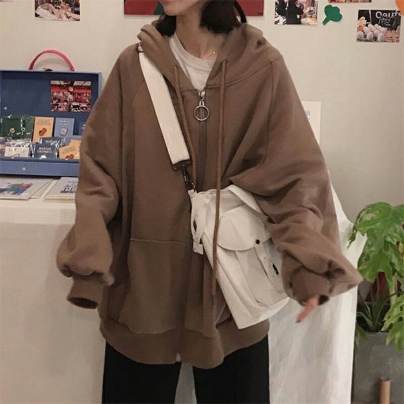 衛衣女初秋寬松ins潮bf慵懶風薄款學生百搭cec上衣服