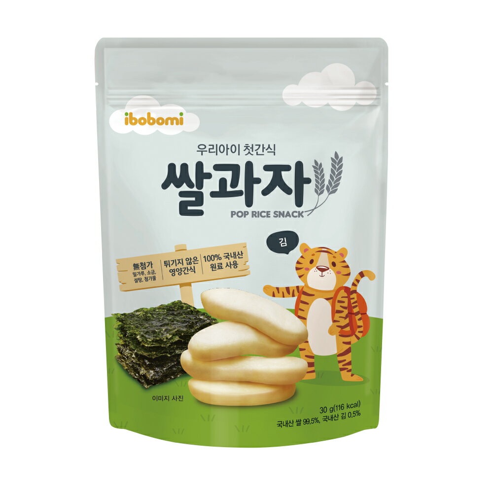ibobomi 嬰兒米餅-海苔味(30g/包)【杏一】