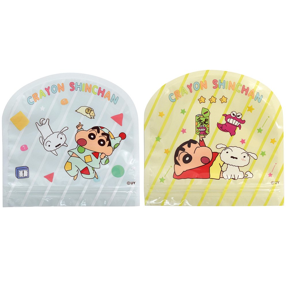 蠟筆小新造型夾鏈袋(6入)【九乘九購物網】