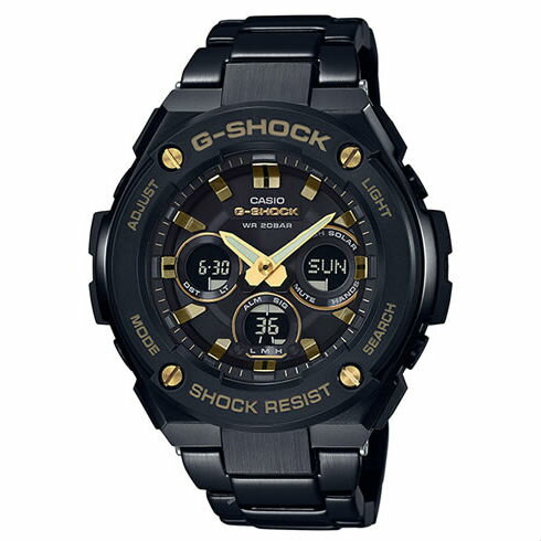 CASIO G-SHOCK GST-S300BD-1A 絕對強悍時尚雙顯多功能腕錶/50mm