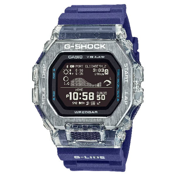 CASIO卡西歐 G-LIDE系列 GBX-100S-2 夏季衝浪藍芽連結數位腕錶 藍錶帶 46mm｜樂天全館特惠中★指定刷卡回饋10%