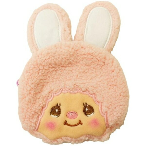 【震撼精品百貨】monchhichi_夢奇奇~日本 夢奇奇珠釦零錢包-粉兔子*05228