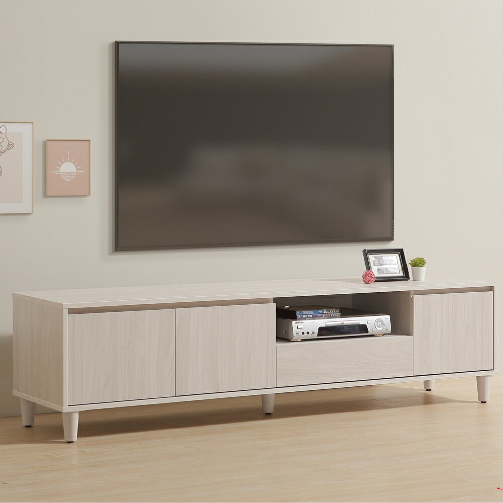 【直人木業】UL極簡風白榆木182CM電視櫃｜休閒空間｜APP結帳再賺4%點數 1