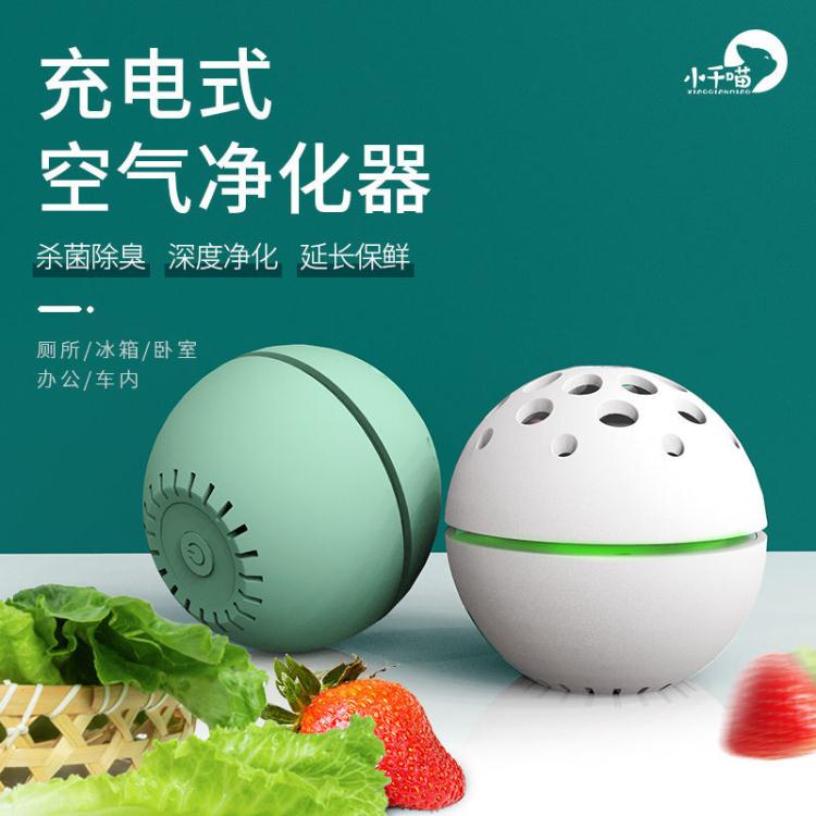 ☆精選好物冰箱除味器便攜式空氣凈化器殺菌除臭冰箱除味器充電式家用衛生間鞋衣櫃消毒 雙11全館免運