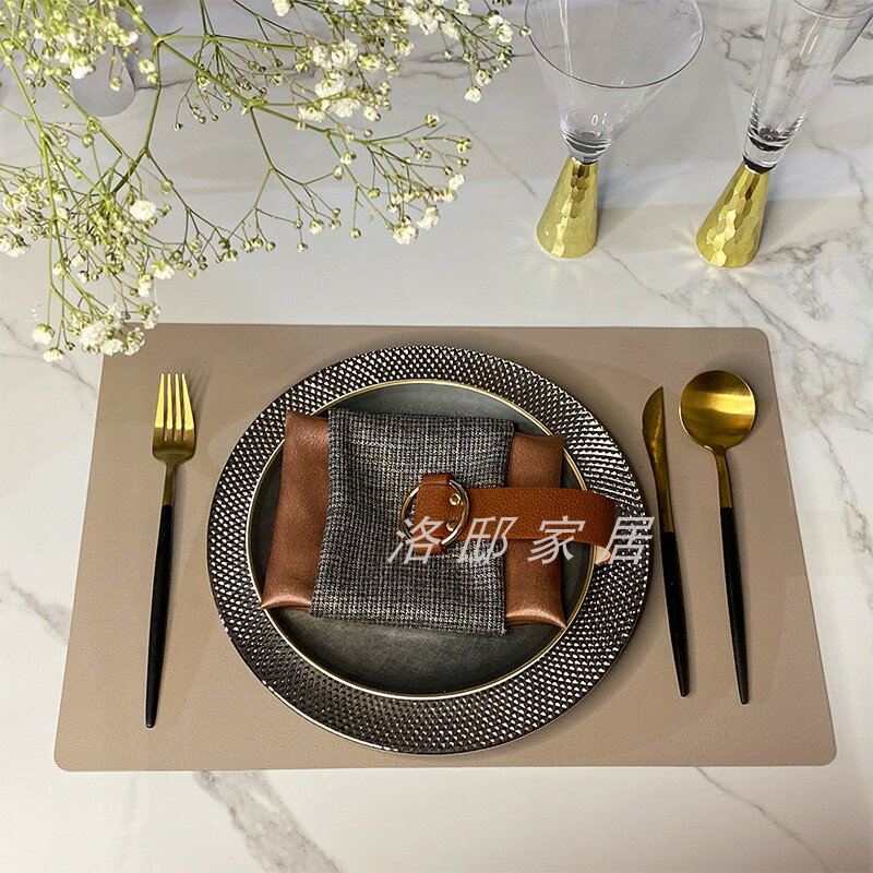 現代輕奢西餐餐具套裝樣板間家用歐式西式牛排西餐盤子刀叉勺全套