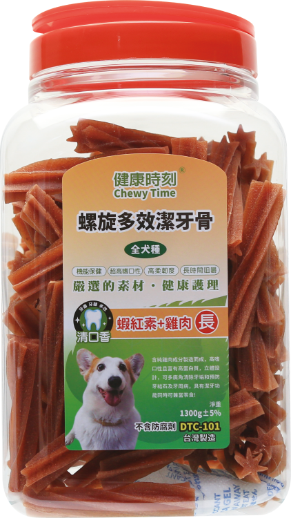 健康時刻全犬種螺旋桶裝潔牙骨總重1450g 狗狗零食潔牙點心潔牙骨 超商取貨限3桶 深朵小舖