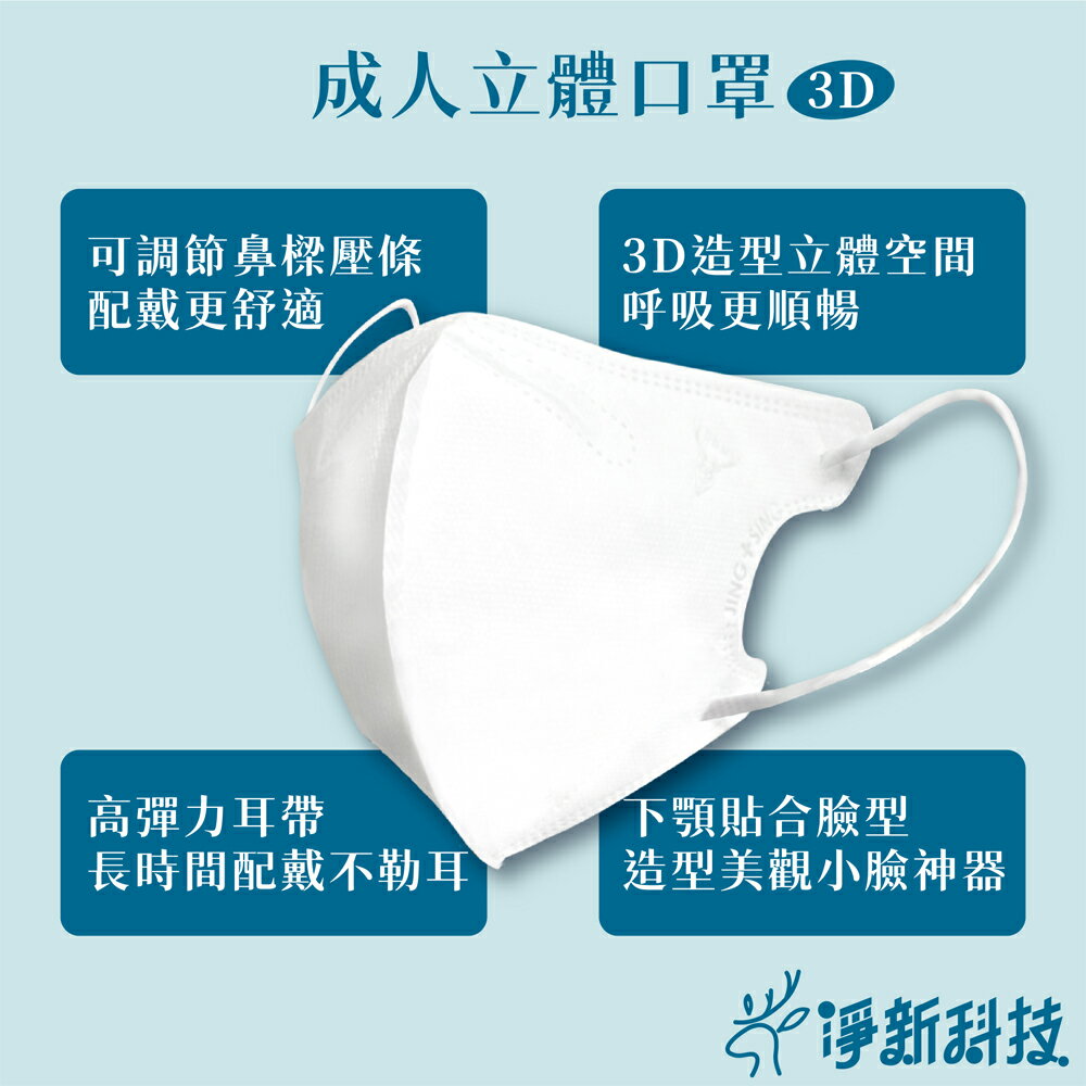 台灣製造 淨新口罩 口罩 醫療口罩 SGS檢驗 拋棄式口罩 成人口罩 兒童口罩 幼幼口罩 3D口罩 台灣口罩 平面口罩【Z036】 6