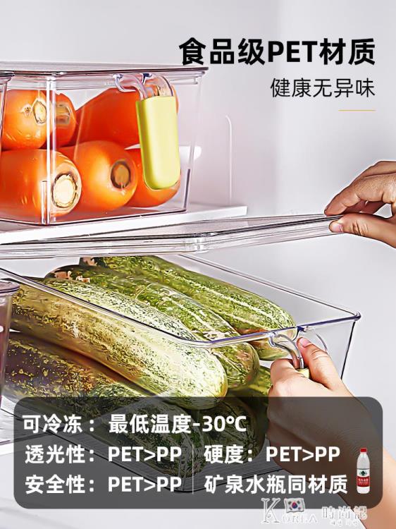 廚房用品~冰箱收納盒食品級保鮮盒冷凍儲物盒專用盒子神器蔬菜廚房整理透明 雙11全館免運