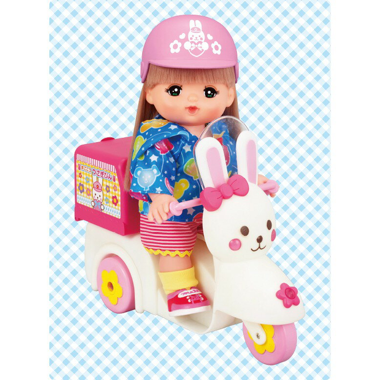 【Fun心玩】PL51384 麗嬰 日本暢銷 小美樂 兔子外送摩托車(不含娃娃) 小美樂 娃娃配件 扮家家酒 生日 禮物